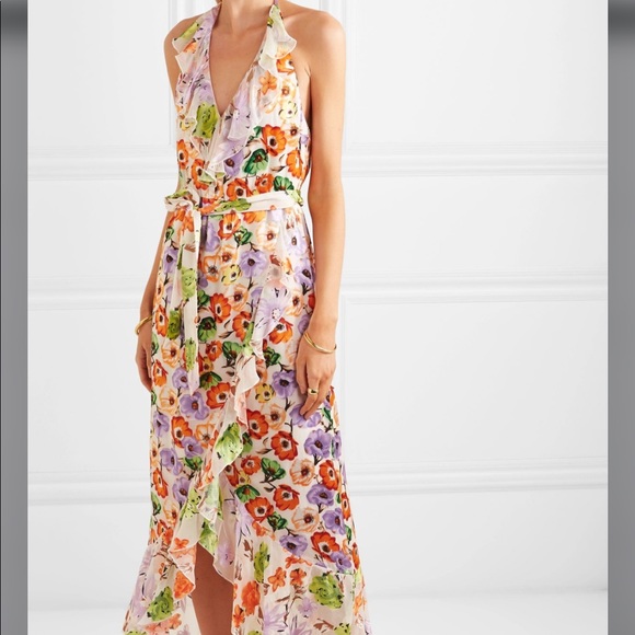Alice + Olivia Evelia ruffled floral print dress